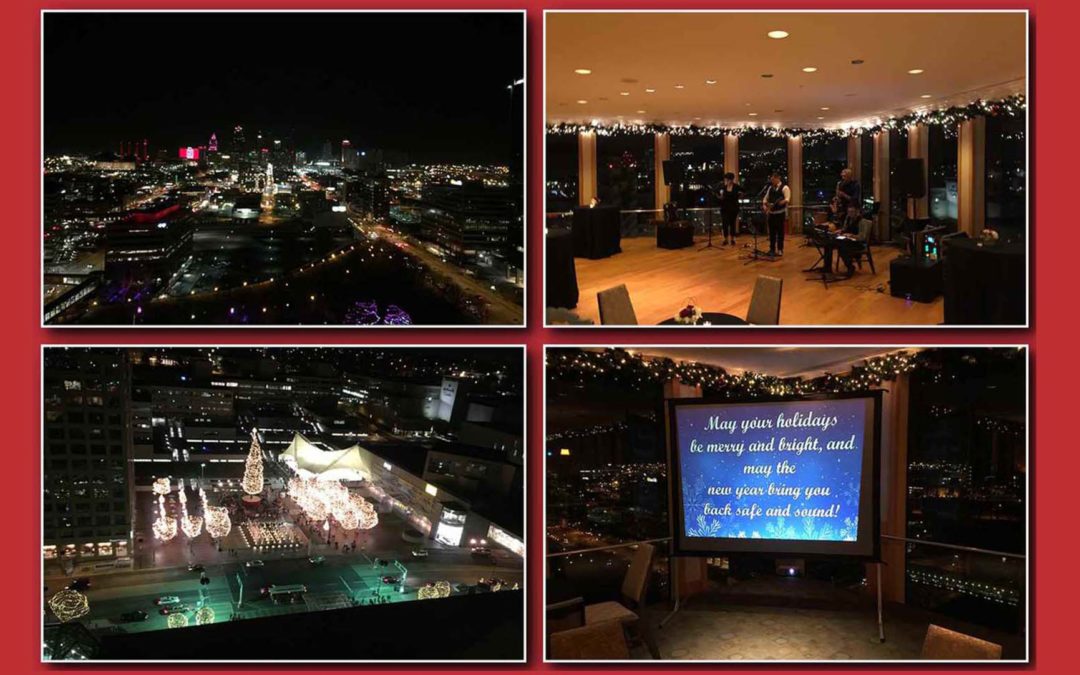 Stunning view of Kansas City from Benton’s Restaurant – 12/16/17